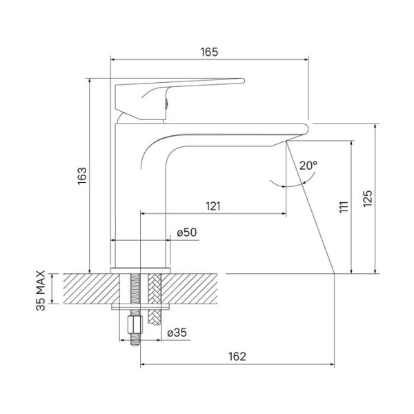 Смеситель для раковины IDDIS Edifice (EDISB00i01)